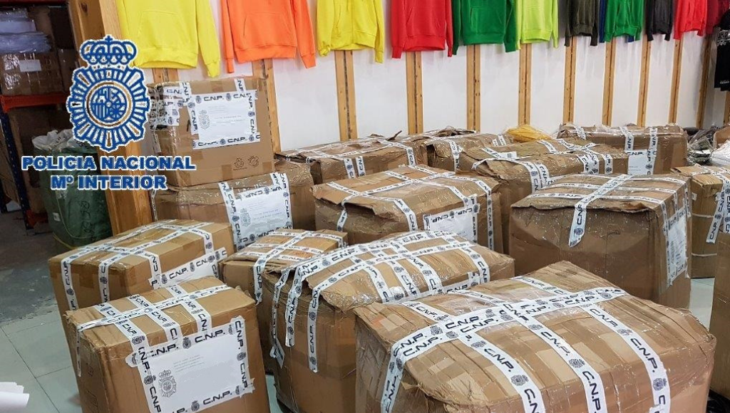 7.000 prendas falsificadas en el polígono Guadalhorce